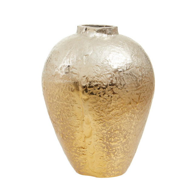Premier Housewares Dion Small Ombre Silver And Gold Finish Vase