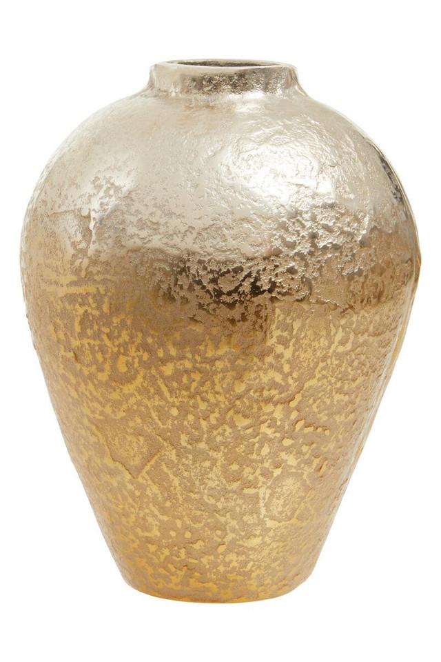 premier housewares Dion Small Ombre Silver and Gold Finish Vase