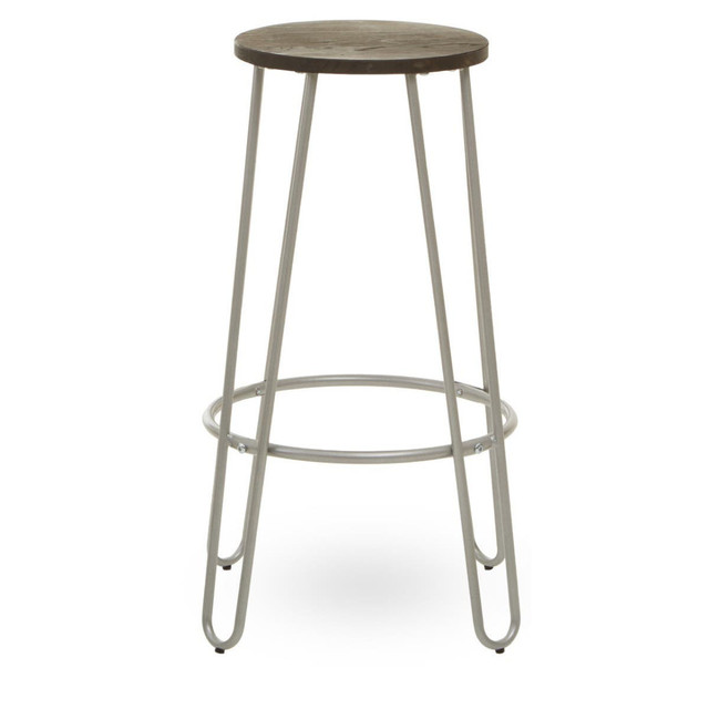 premier housewares District Barstool with Silver Metal Legs