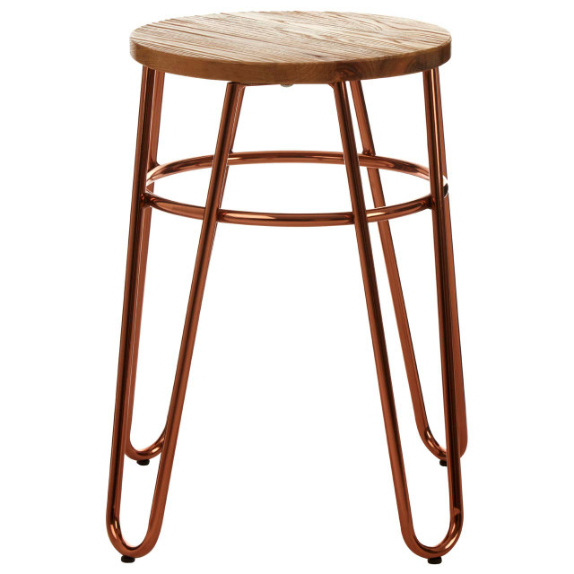 premier housewares District Rose Gold Hairpin Stool