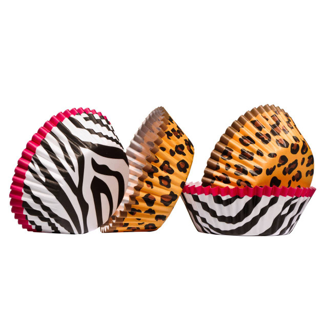 Premier Housewares Diva Animal Print 60 Pieces Medium Cupcake Cases