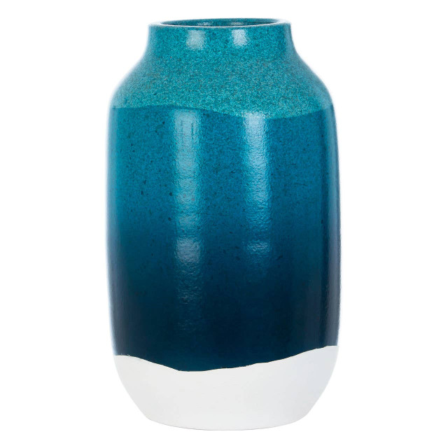premier housewares Domo Blue and White Earthenware Vase