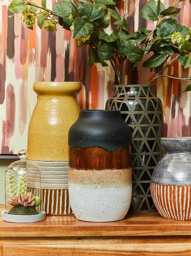 Premier Housewares Domo Multi Tonal Earthenware Vase