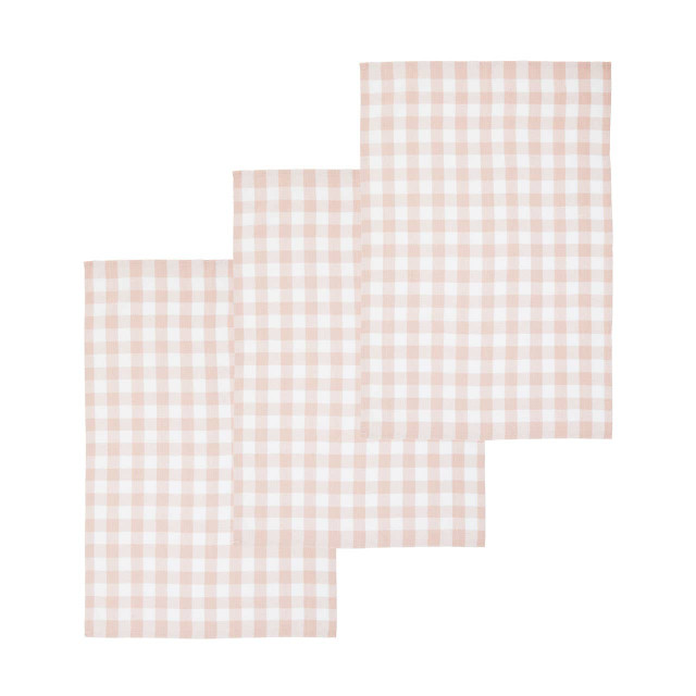 premier housewares Doro Set Of Three Amber And White Tea Towels