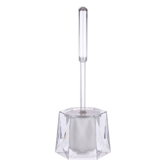premier housewares Dow Clear Acrylic Toilet Brush Holder
