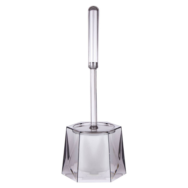 Premier Housewares Dow Grey Acrylic Toilet Brush Holder