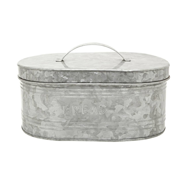 Premier Housewares Drummond Galvanised Steel Bread Bin