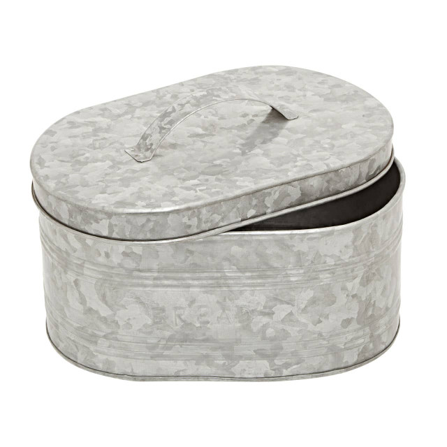 Premier Housewares Drummond Galvanised Steel Bread Bin