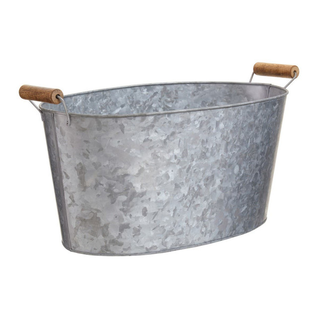 Premier Housewares Drummond Galvanised Steel Drinks Tub