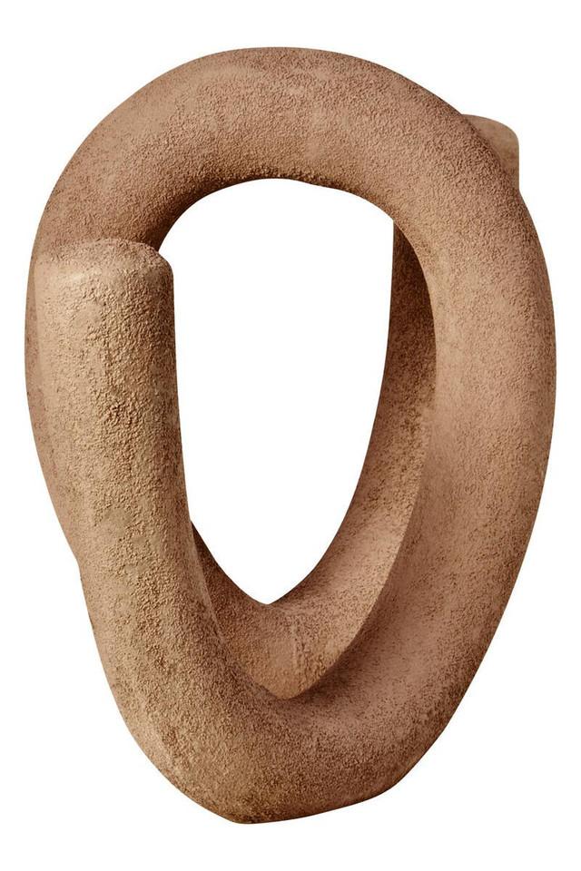 Premier Housewares Dunas Large Textured Beige Loop Sculpture