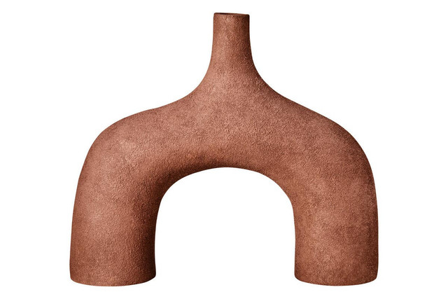 Premier Housewares Dunas Large Textured Red Abstract Vase