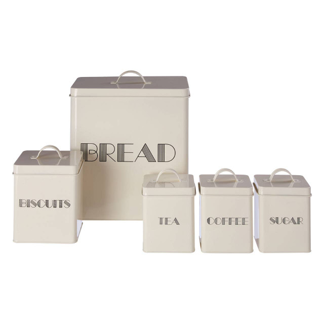 premier housewares Easton 5 Piece Cream Kitchen Storage Set