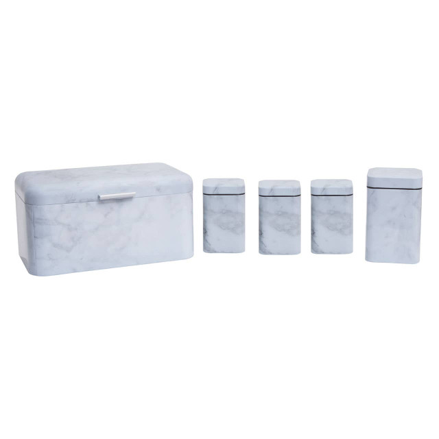 Premier Housewares Easton 5 Piece Marble Effect Kitchen Storage Set