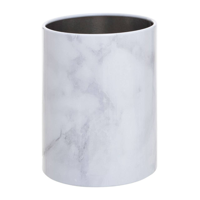 Premier Housewares Easton White Marble Effect Utensil Holder
