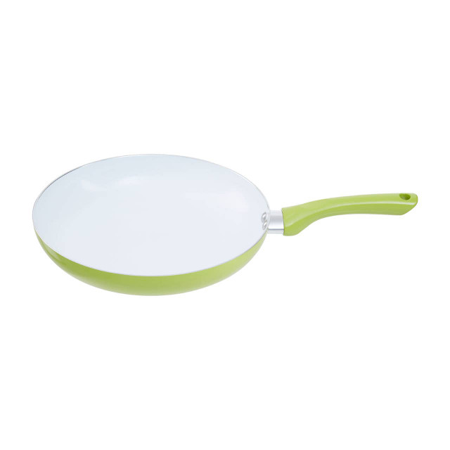Premier Housewares Ecocook 28cm Lime Green Frying Pan With Ceramic Coating