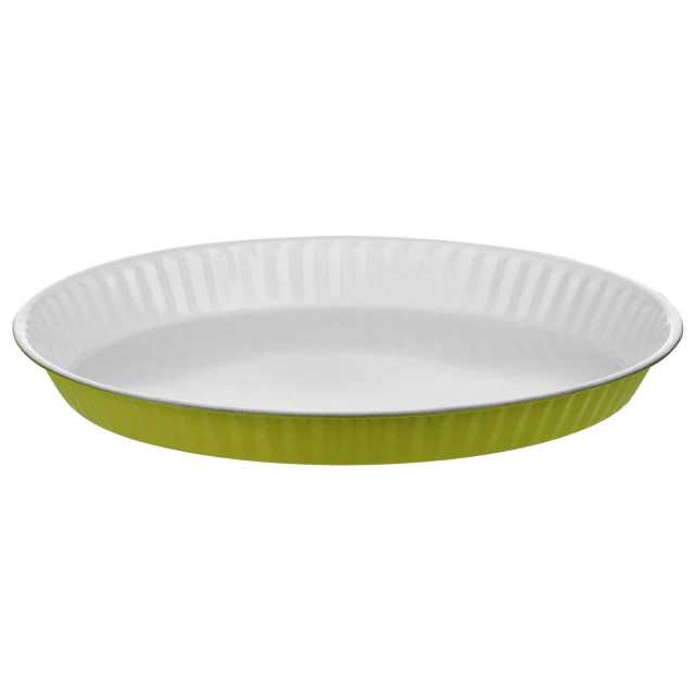 premier housewares Ecocook Lime Green And White Flan Dish