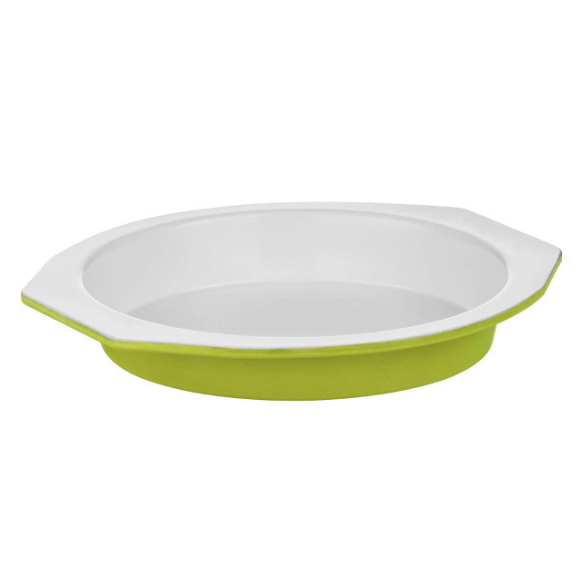 Premier Housewares Ecocook Lime Green And White Metal Cake Tin