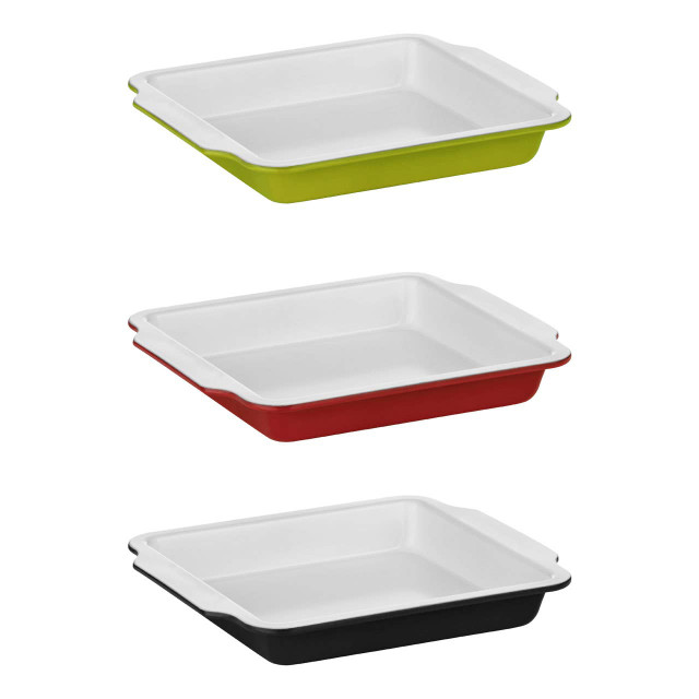 Premier Housewares Ecocook Lime Green Squarel Baking Dish