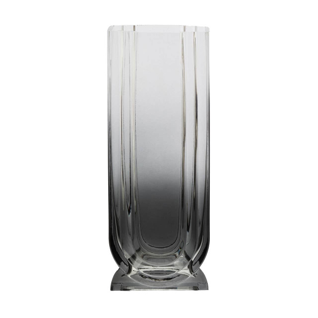 Premier Housewares Edan Large Grey Ombre Glass Vase