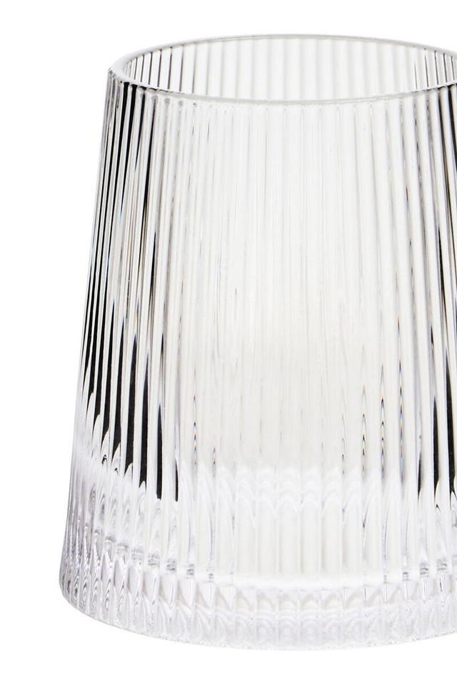 Premier Housewares Eldon Set Of 4 Ribbed Glass Tumblers