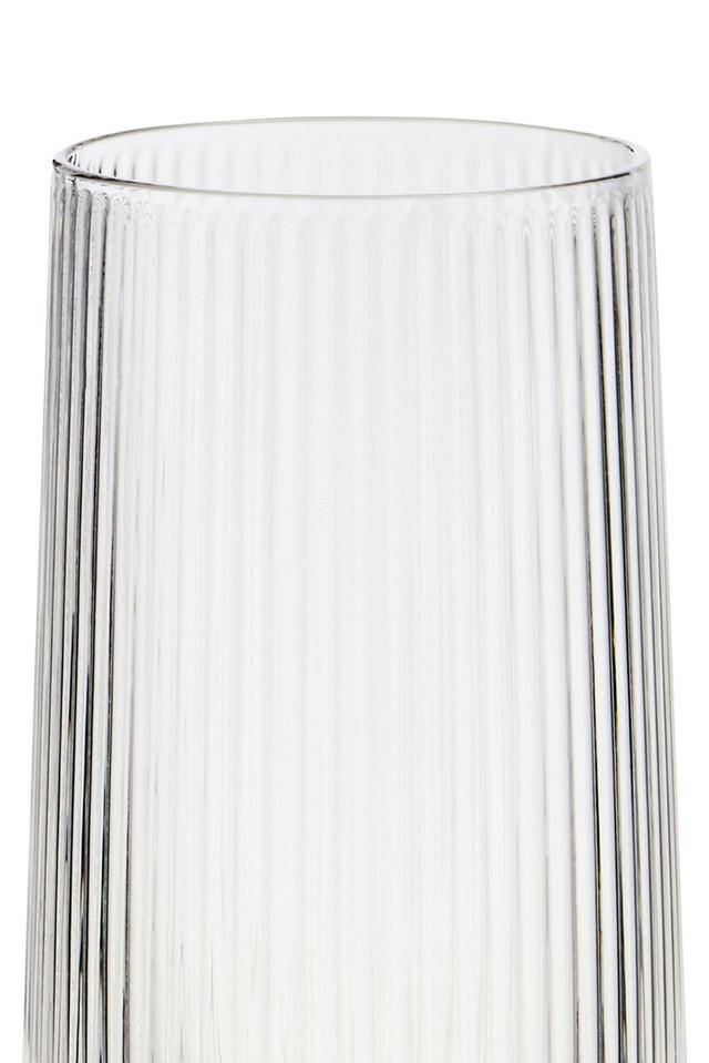 Premier Housewares Eldon Set Of Four Ribbed Hi Ball Glasses