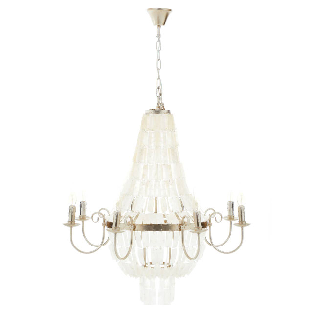 Premier Housewares Elena 8 Bulb Seashell Chandelier