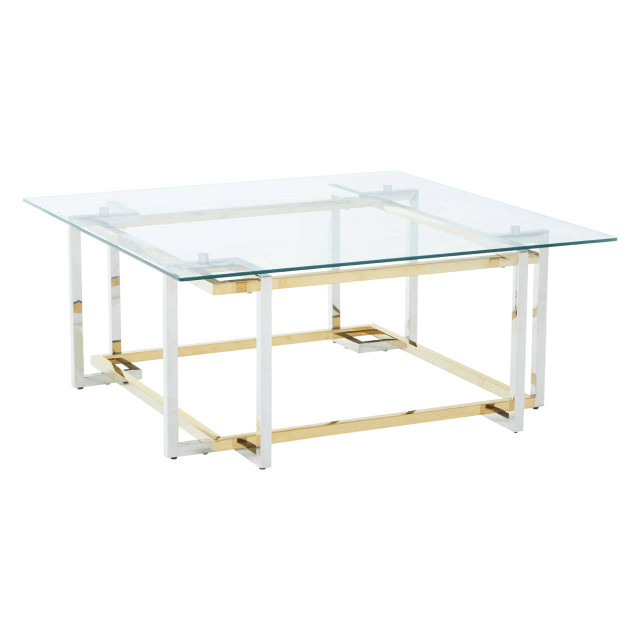 Premier Housewares Elino Silver And Gold Coffee Table