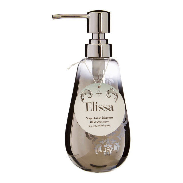 Premier Housewares Elissa Silver Ombre Soap Dispenser