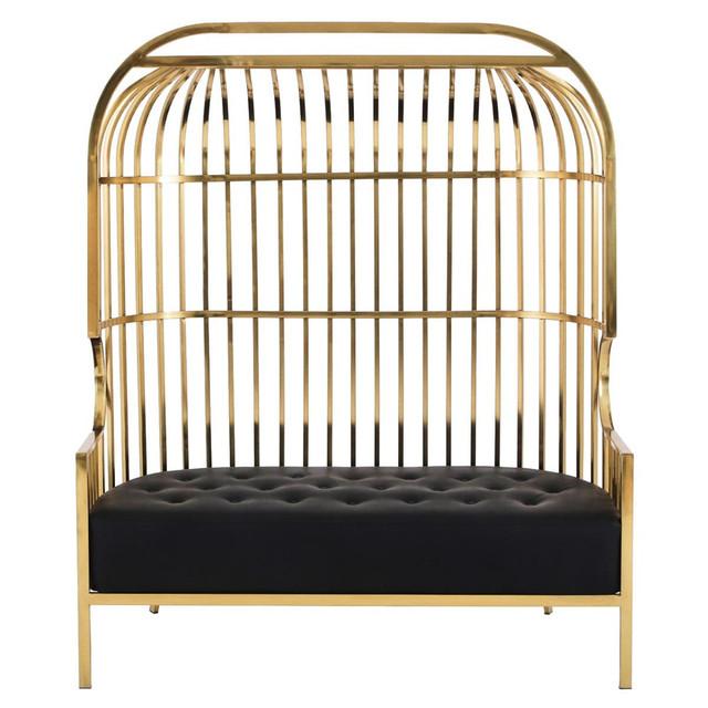 premier housewares Eliza Gold Dome Cage Two Seat Sofa
