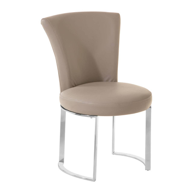 Premier Housewares Eliza Grey Faux Leather Dining Chair
