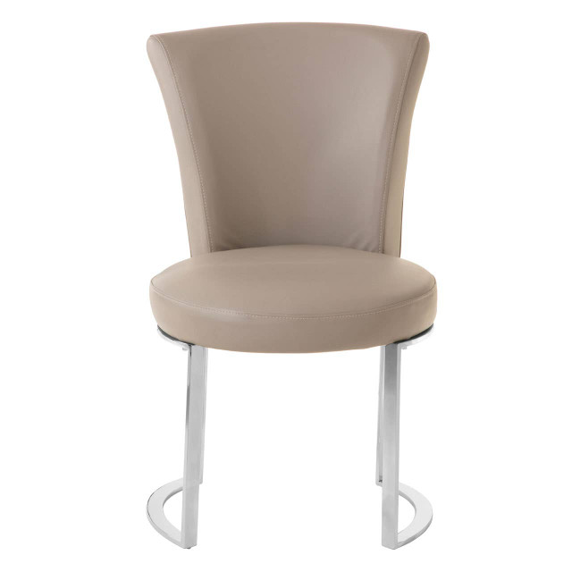 premier housewares Eliza Grey Faux Leather Dining Chair
