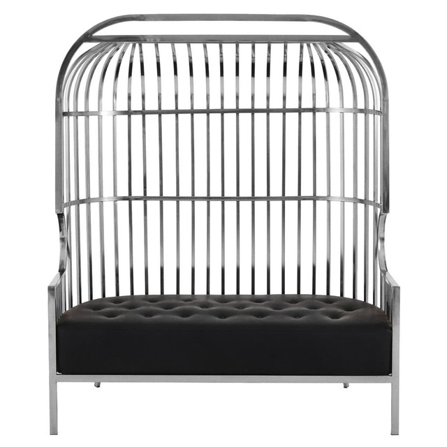 Premier Housewares Eliza Two Seat Dome Cage Silver Sofa