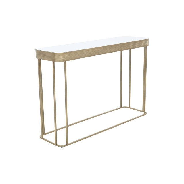 Premier Housewares Ella Gold Console Table With Mirror Top