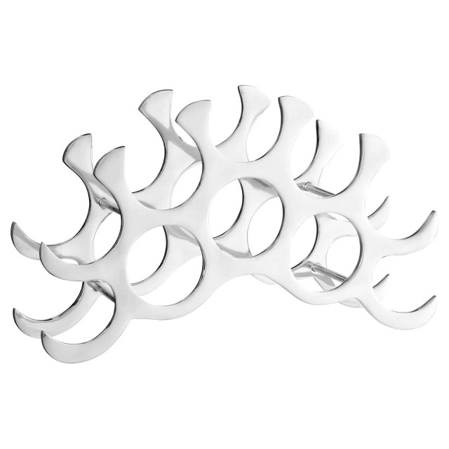 Premier Housewares Elliot 10 Bottle Aluminium Wine Rack