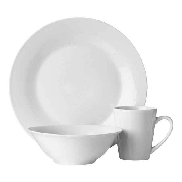 Premier Housewares Elmira 12 Piece White Porcelain Dinner Set