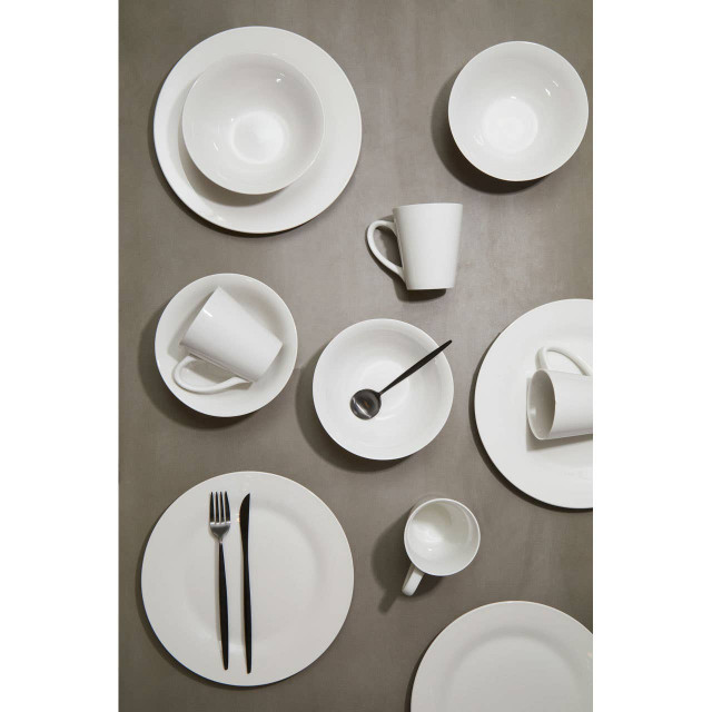 Premier Housewares Elmira 12 Piece White Porcelain Dinner Set