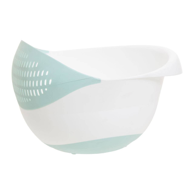 Premier Housewares Elon Green And White 4 Liter Strainer
