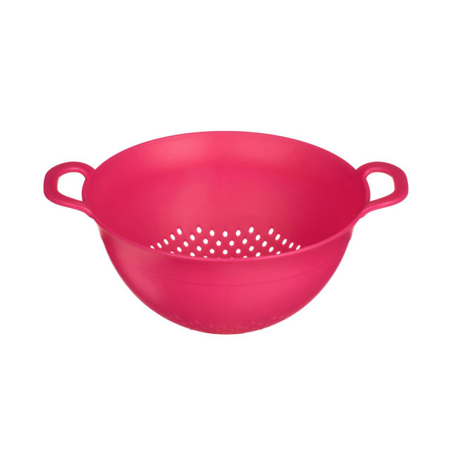 premier housewares Elon Hot Pink Small Plastic Colander With Handles