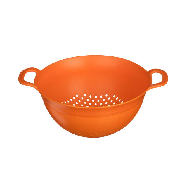 premier housewares Elon Small Orange Colander With Dual Handles