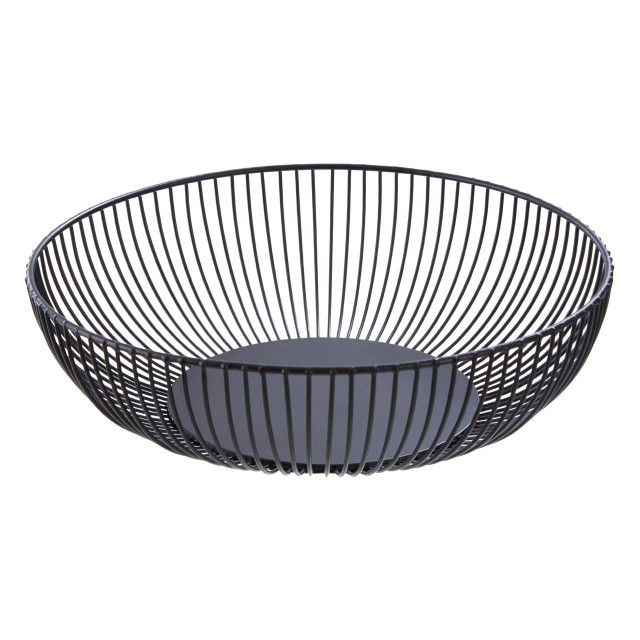 Premier Housewares Emery Matte Black Iron Wire Fruit Bowl