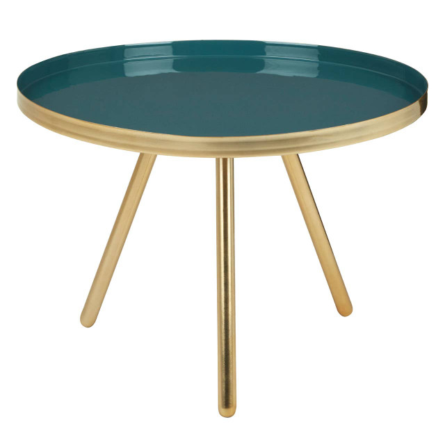 Premier Housewares Enox Small Diesel Green Enamel Table