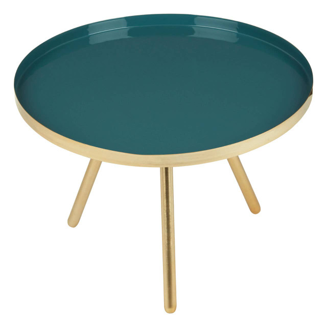 Premier Housewares Enox Small Diesel Green Enamel Table