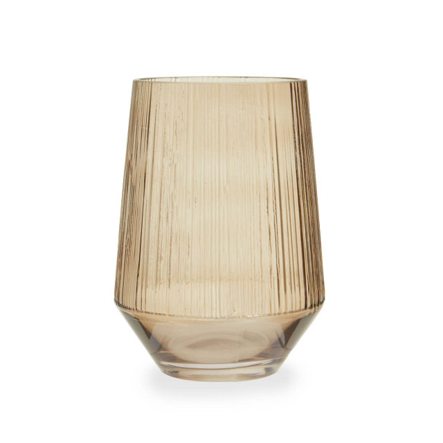 premier housewares Esma Small Smoked Brown Glass Vase