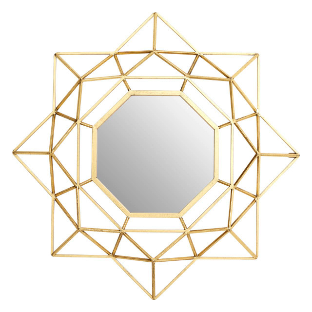 premier housewares Farran Champagne Gold Wall Mirror