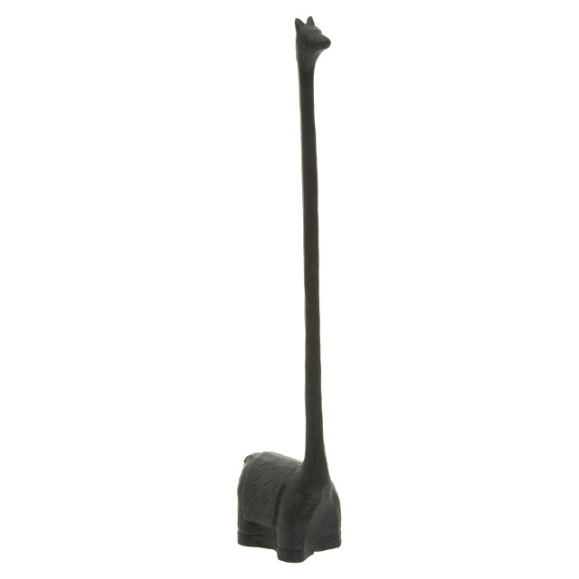 Premier Housewares Fauna Black Finish Llama Toilet Roll Holder
