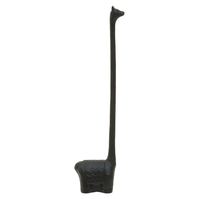 premier housewares Fauna Black Finish Llama Toilet Roll Holder
