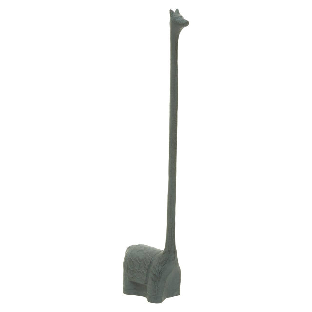Premier Housewares Fauna Grey Finish Llama Toilet Roll Holder