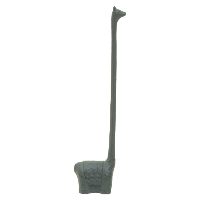 premier housewares Fauna Grey Finish Llama Toilet Roll Holder