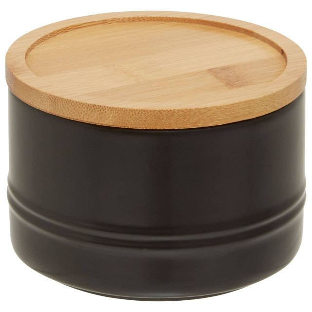 Premier Housewares Fenwick Black Small Stoneware Canister
