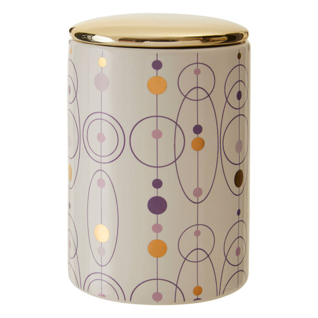 premier housewares Fenwick Canister with Gold Finish Lid